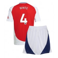 Camiseta Arsenal Ben White #4 Primera Equipación Replica 2024-25 para niños mangas cortas (+ Pantalones cortos)